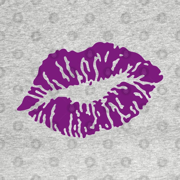 Kissing Lips / Kussmund / Baiser / Beso / Bacio / Pruilen (Purple) by MrFaulbaum